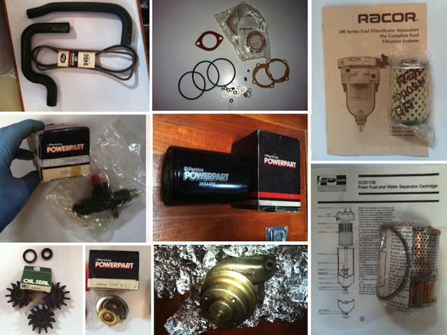 Zoom in A bunch of extra engine goodies that came with the boat